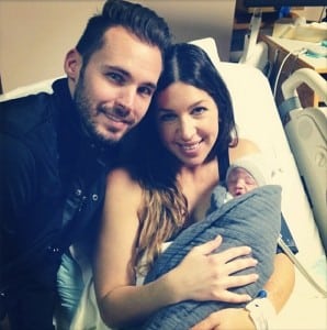 Josh and Robbyn Blick with their newborn son Zion