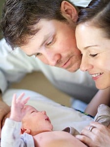 Kara DioGuardi and her husband Mike McCuddy with son Greyson