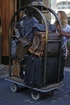 Kardashian's luggage in NYC