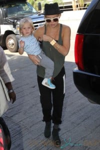 Kate Hudson Departs LAX with son Bing