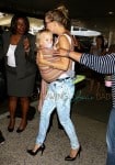 Kate Hudson at LAX with her son Bing