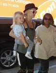 Kate Hudson with son Bing at LAX