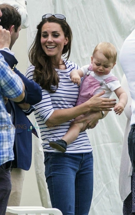 Kate Middleton & Prince George Watch Prince William Play Polo