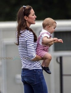 Kate Middleton and Prince George Watch Prince William Play Polo