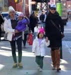 Katherine Heigl takes her girls Naleigh and Adalaide to a play date at Citibaby in New York City