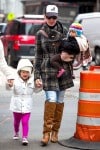 Katherine Heigl takes her girls Naleigh and Adalaide to a play date at Citibaby in New York City