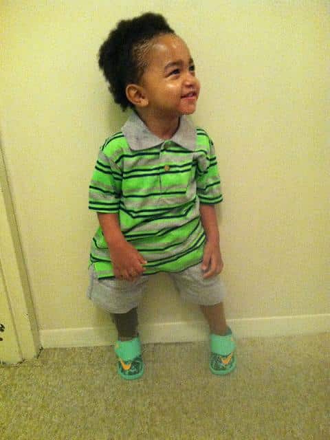 Kayden Elijah standing