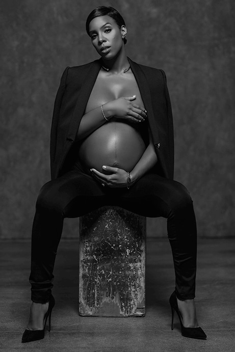 Kelly Rowland Pregnant Elle Magazine