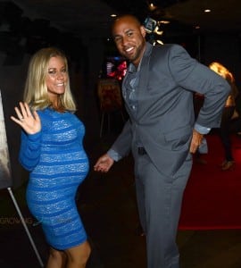 Kendra Wilkinson & husband Hank Baskett party after the Hunger Games premiere