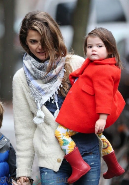Keri Russell does the school run with daughter Willa Growing Your Baby