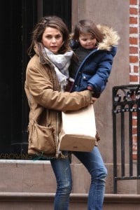 Keri Russell out in Brooklyn with her daughter Willa