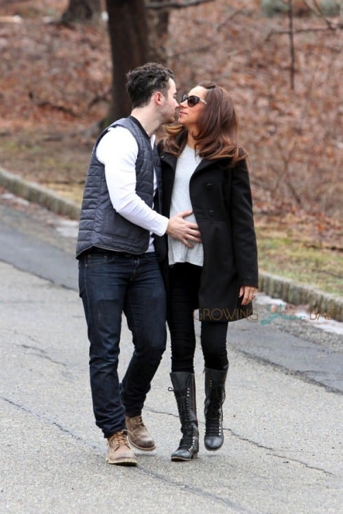 Kevin and a pregnant Danielle Jonas stroll in New Jersey