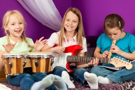 Kids playing music