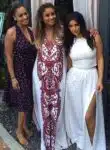 Kim Kardashian, Ciara and LaLa Anthony at Ciara's shower