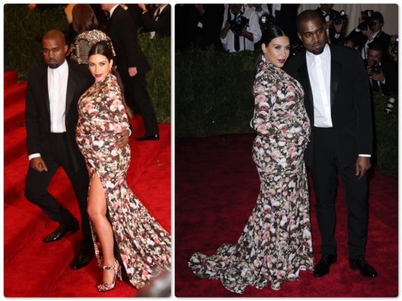 Kim Kardashian and Kanye West at 'PUNK- Chaos to Couture' Costume Institute Gala