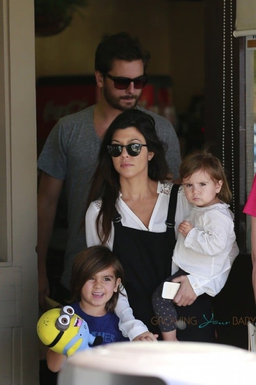 Kourtney Kardashian and Scott Disick out in LA with their kids Mason and Penelope