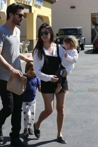 Kourtney Kardashian and Scott Disick out in LA with their kids Mason and Penelope