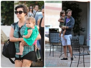 Kourtney Kardashian and Scott disick out for dinner with their kids Penelope and Mason