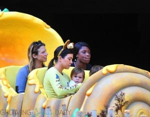 Kourtney Kardashian with daughter Penelope at Disneyland