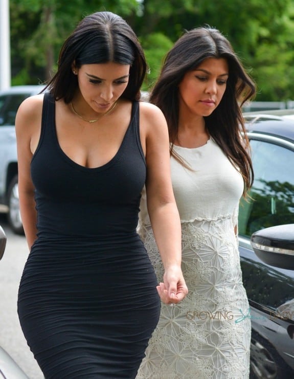 Kourtney and Kim Kardashian Visit Their New York DASH Store