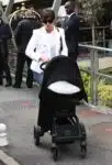 Kris Jenner Departs France with baby North West