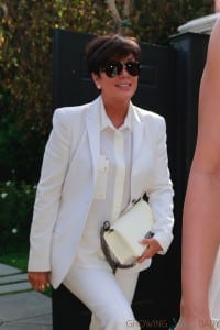 Kris Kardashian arrives at Ciara's Baby Shower