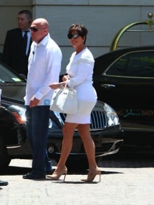 Kris Kardashian attends daughter Kim's bridal shower