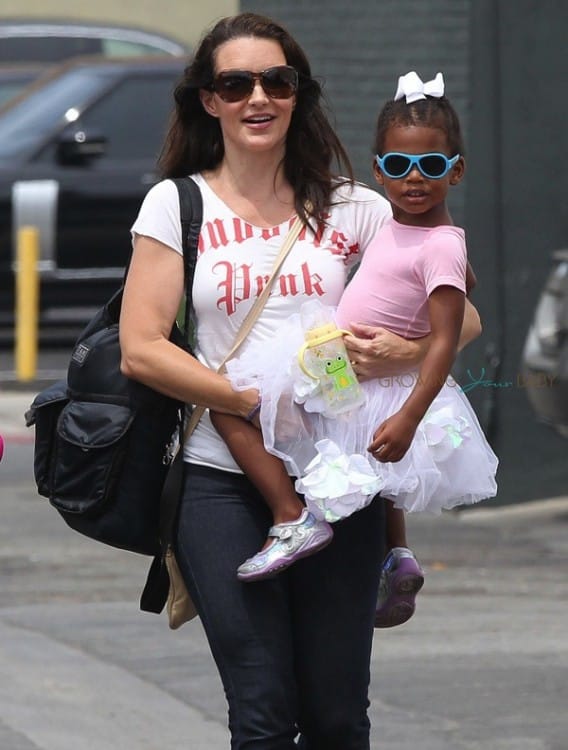 Kristin Davis out in LA with daughter Gemma at ballet class