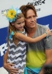 Larry Birkhead with his daughter Dannielynn at the Smurfs 2 premiere