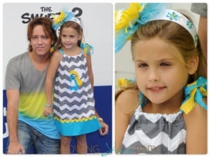 Larry and Dannielynn Birkhead at the Smurfs2 premiere in LA