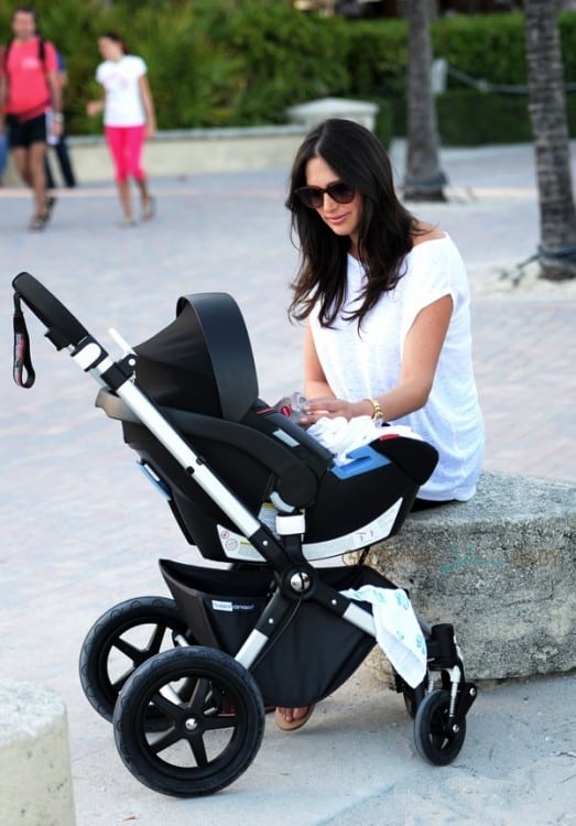 Lauren Silverman with son Eric in Miami