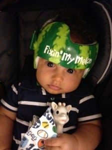 Lazardo Art custom baby helmet painting - watermellon