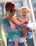 Lily Allen's daughter Ethel joins her as she rehearses for Latitude Festival
