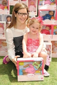 Lisa Loeb & daughter Lyla at the Corolle Event at the Grove LA