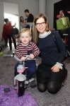 Lisa Loeb with her son Emet at Santas Workshop