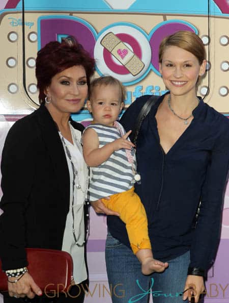 Lisa Stelly, Pearl Osbourne and Sharon Osbourne at Doc McStuffins event in LA