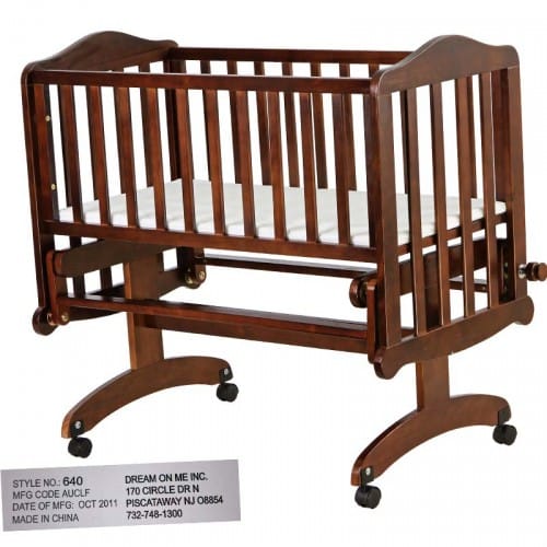 Lullaby Cradle Glider model 640E-Espresso