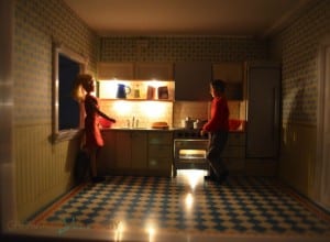Lundby smaland doll house - kitchen illuminated