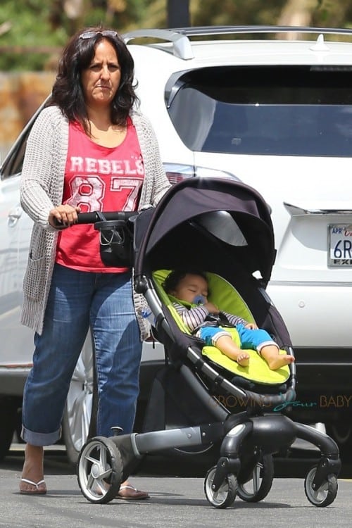 Maceo Martinez on the set of Extant