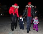 Mariah Carey, Nick Cannon, Moroccan Cannon, Monroe Cannon stroll in Aspen