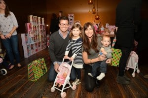 Mark Deklin, Jamie Deklin, Kylie Deklin and Julian Deklin at Santas Secret Workshop