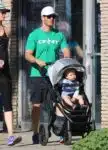 Mark-Paul Gosselaar out and about in Studio City with his son Dekker Edward