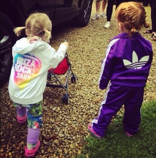 Marnie and Ethel Cooper at Glastonbury