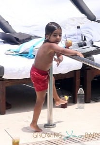 Kourtney Kardashian Shows Off Her Post-Baby Curves While Having Fun Poolside With Her Family