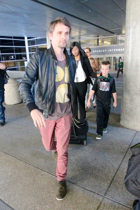 Kate Hudson and Matthew Bellamy LAX