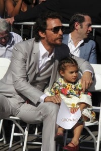 Matthew McConaughey at Walk Of Fame Star ceremony with daughter Vida