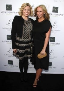 Megan Hilty and Jennifer Love Hewitt at the launch of Jennifer's Maternity collection in LA