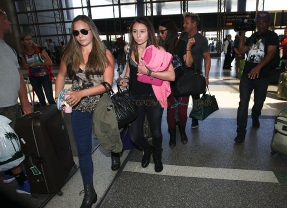 Megan, Holly, Tana and Gordon Ramsay at LAX