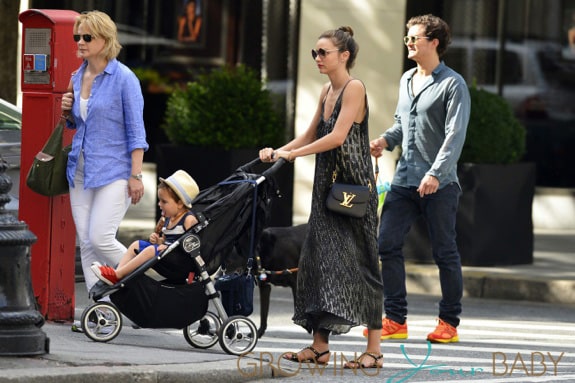 Orlando Bloom and Miranda Kerr bring baby Flynn to Central Park in New York City