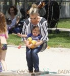 Molly Sims Has Her Hands Full Carrying Her Adorable Son Brooks Alan Stuber